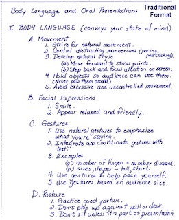 Outline method example